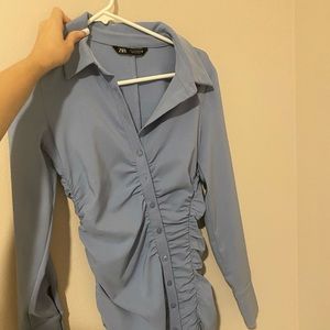 Zara blue mini dress